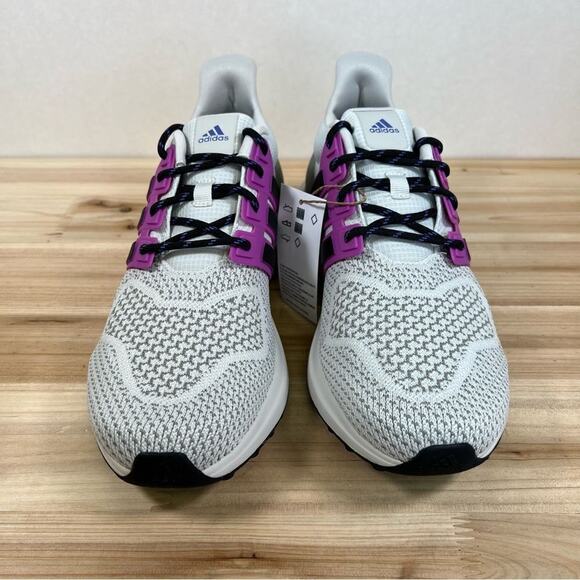 New Adidas UBOUNCE DNA running shoes womens 8.5 Orbit Grey Core Black Purple - Picture 3 of 11